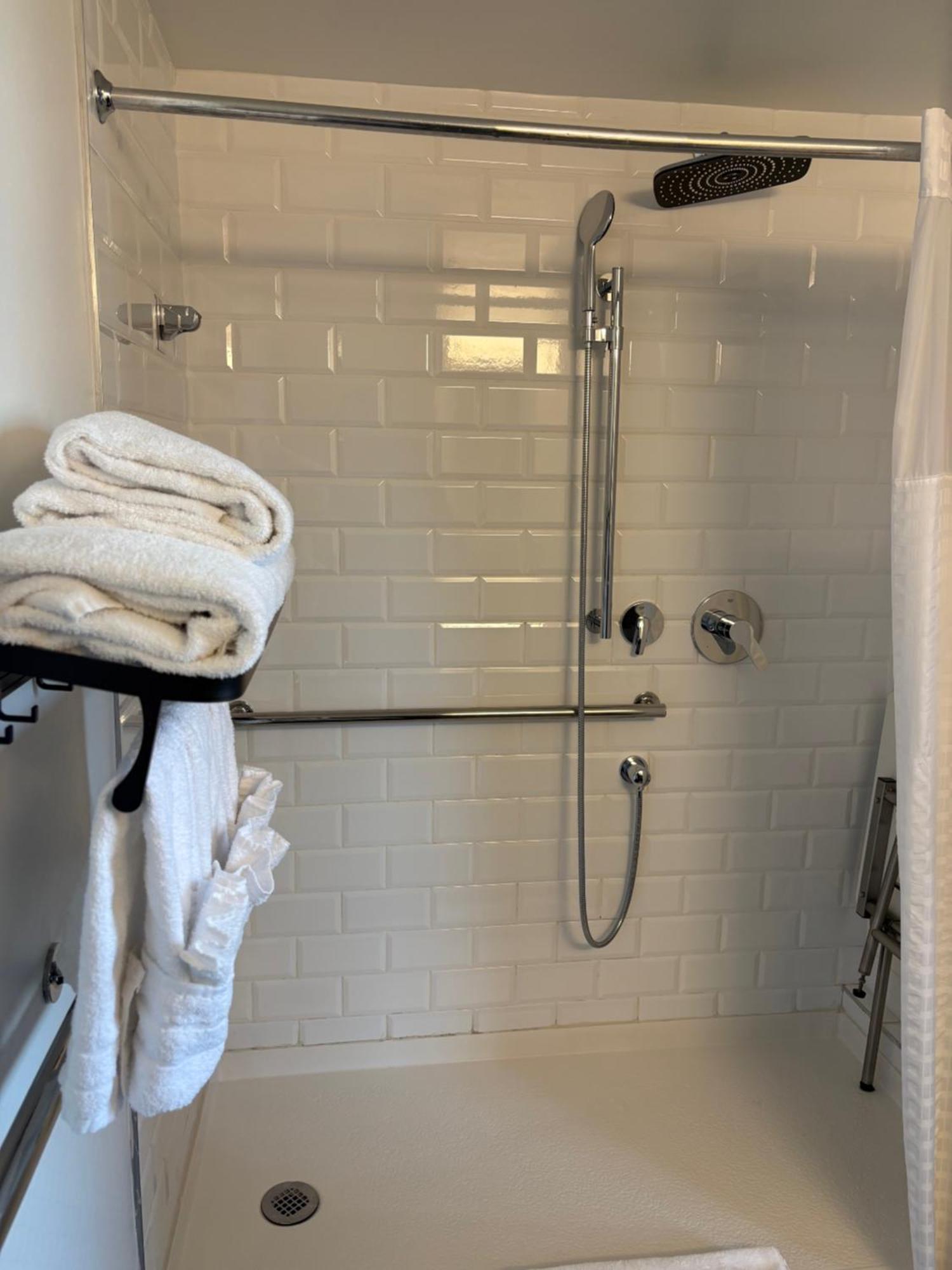King Room - Mobility and Hearing Accessible with Roll-in Shower